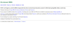 Desktop Screenshot of outpostbbs.net